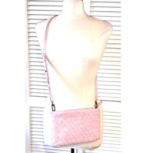 Madewell The Woven Puff Crossbody Bag Leather Addition